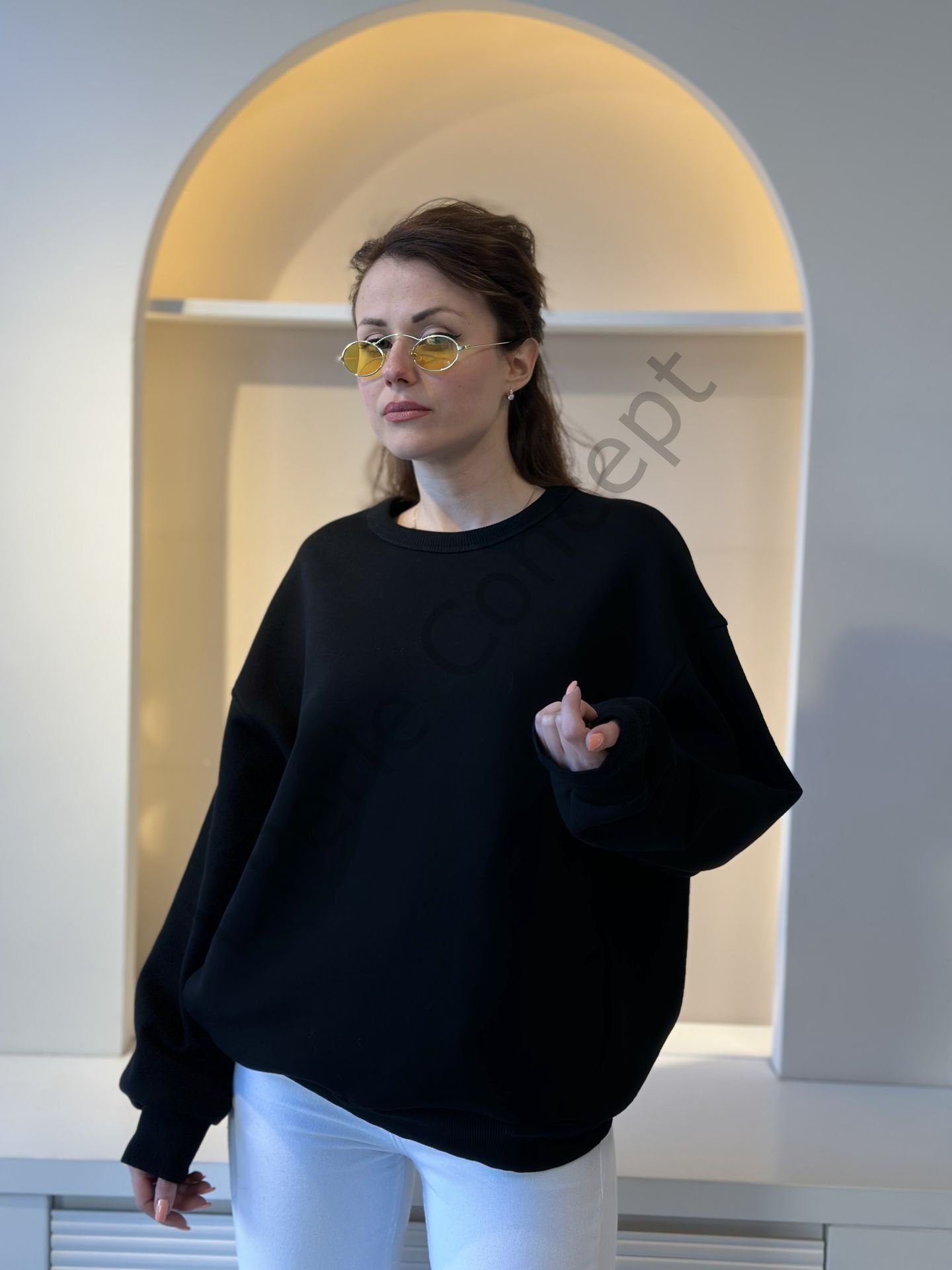 Cepli Şardonlu Sweatshirt